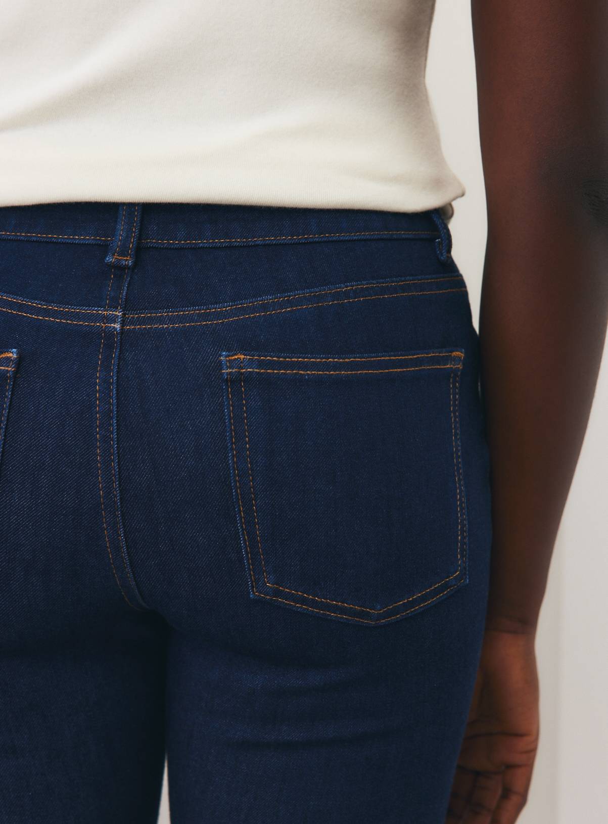 Dark Denim Mid Rise Skinny Jeans 16S - Image 3